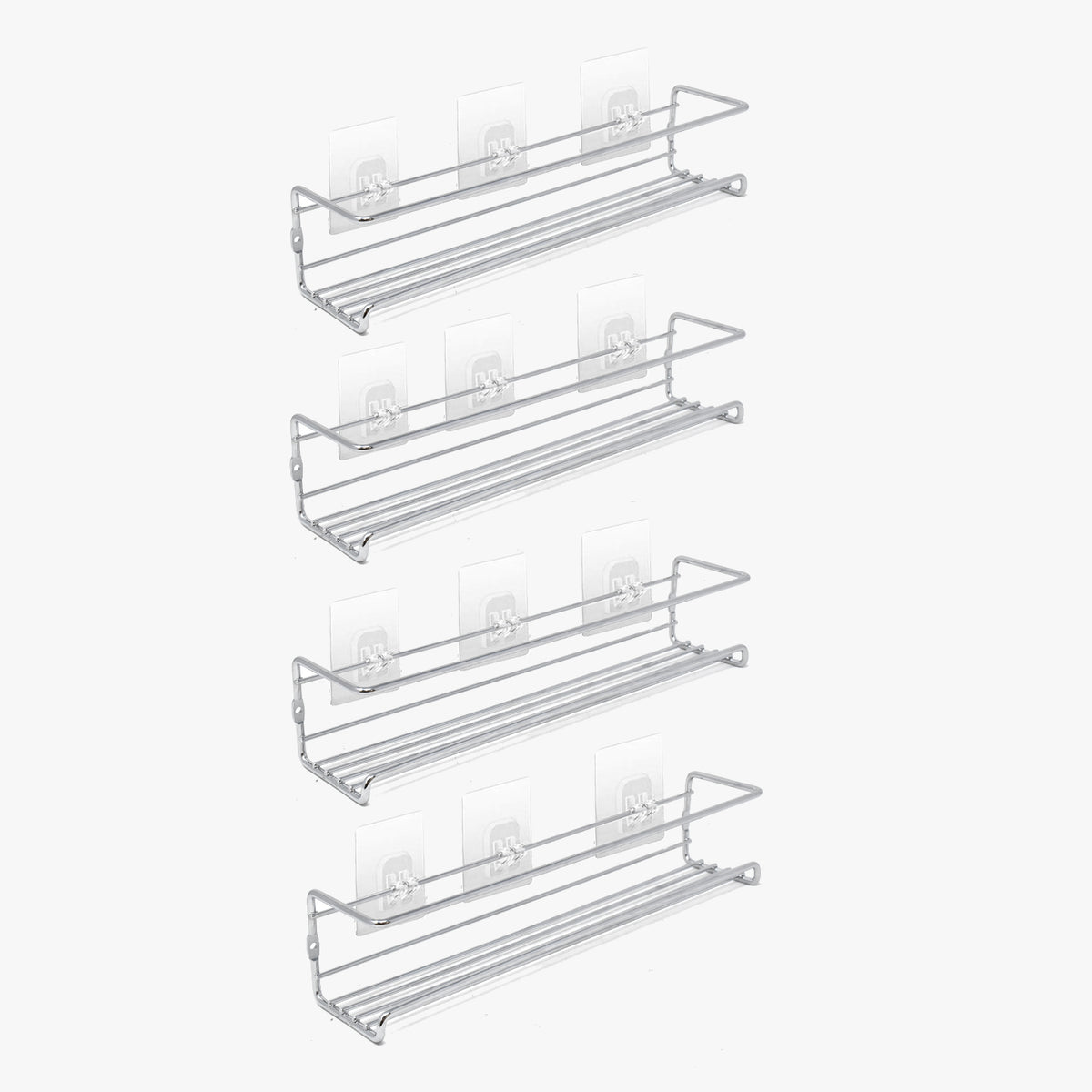 Spice Rack Silver 4 Tier Shelf