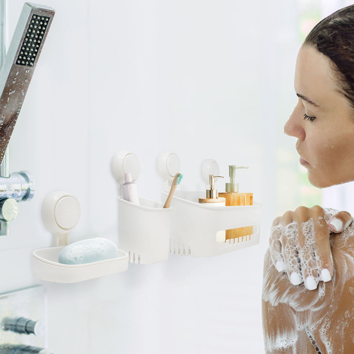 Shower Caddy Bathroom Set