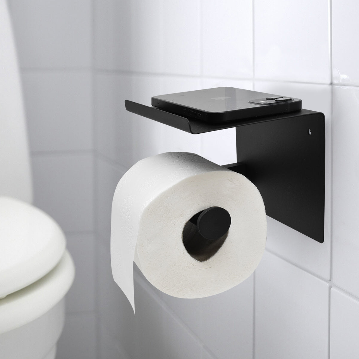 Black Toilet Roll Holder