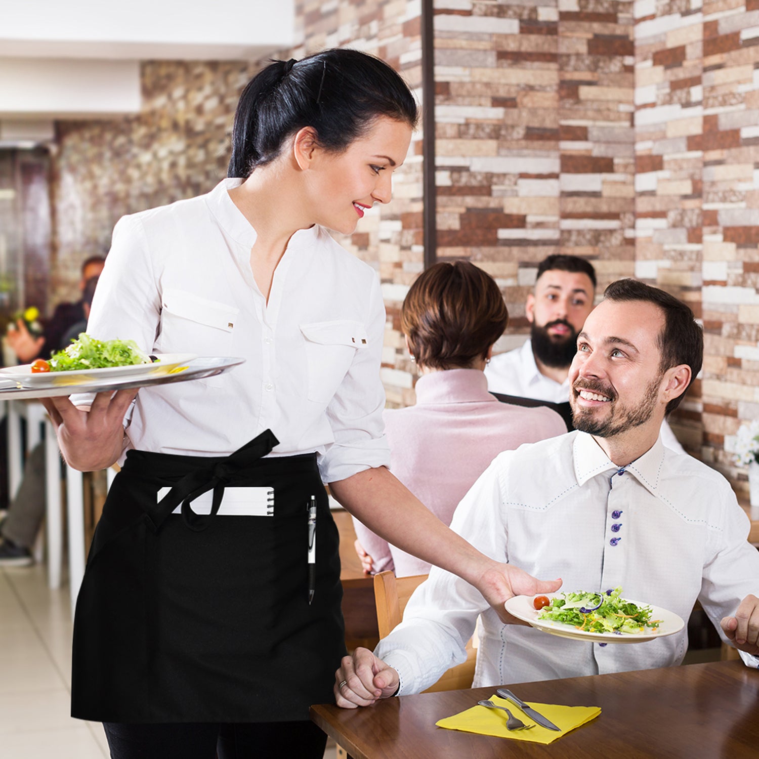 TEEKU Grembiule da cucina a maniche lunghe per donne con tasche da cucina carino grembiule da cameriera per donne grembiuli per lui e lei, Caff TEEKU Grembiule da cucina a maniche lunghe per donne con tasche da cucina carino grembiule da cameriera per donne grembiuli per lui e lei, Caff