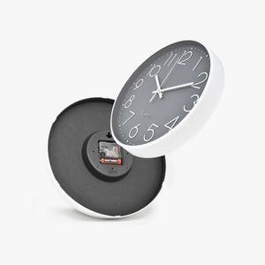 Minimalist Wall Clock Side and Back View