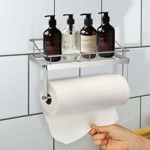 Kitchen Roll Holder with Shelf