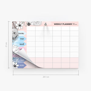 Weekly Planner Size