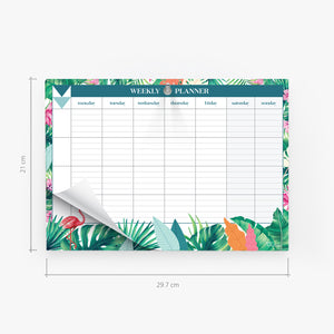 Weekly Planner Pad Size