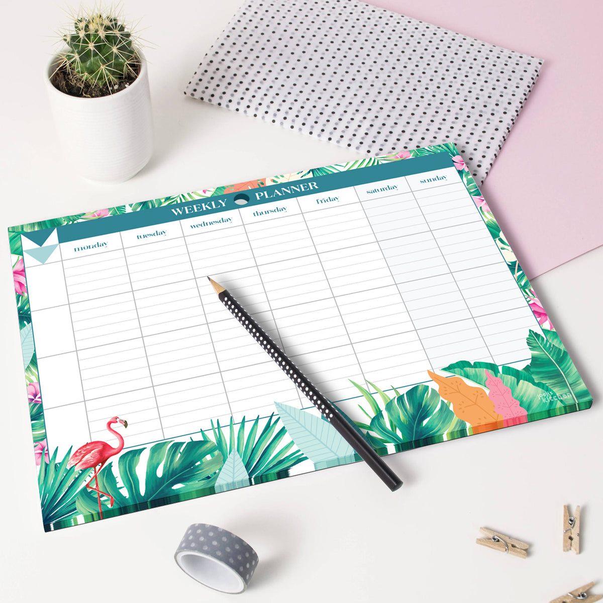 Weekly Desk Planner